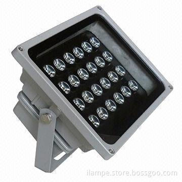 o Outdoor LED flood light, 24W, with black and gray shell